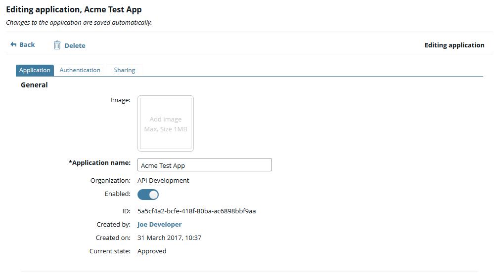 Manage client applications in API Manager