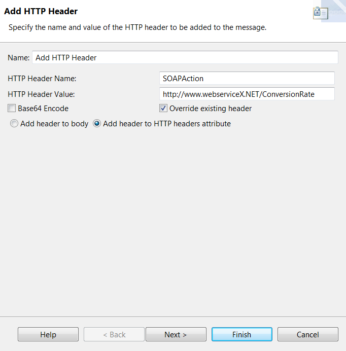 Add HTTP header