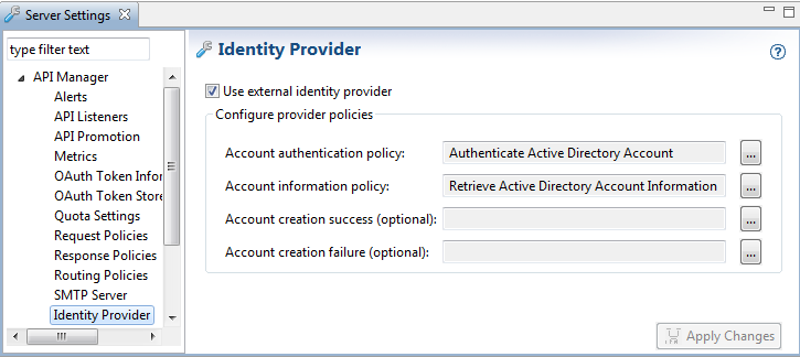 Sample Active Directory policies