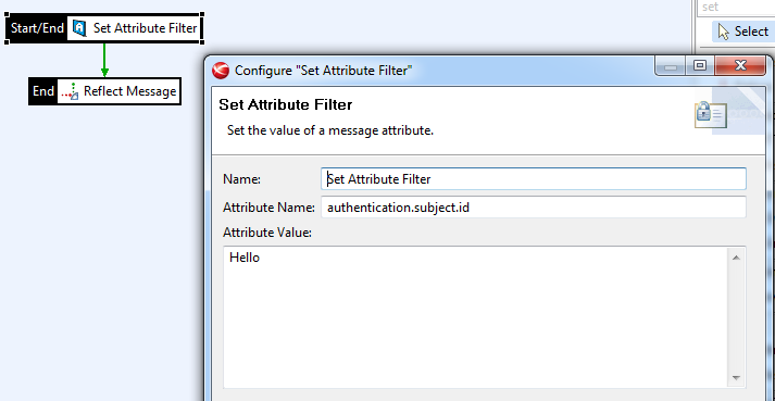 Set Attribute filter