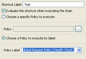Creating a Policy Shortcut